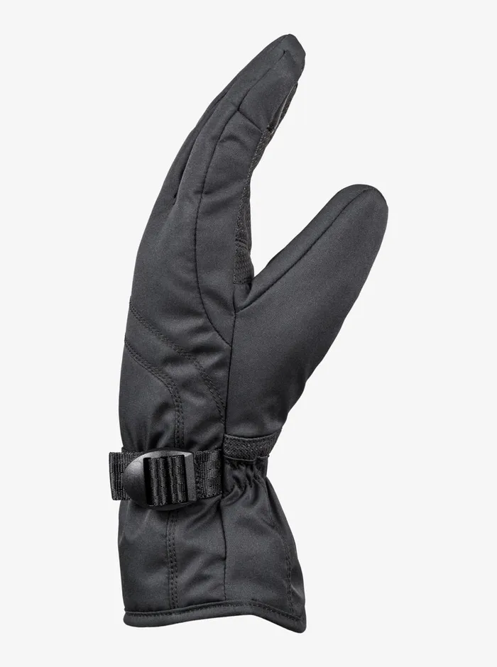 Roxy Snow Accessories GoreTex Fizz Insulated SnowboardSki Gloves True Black 8211 Womens