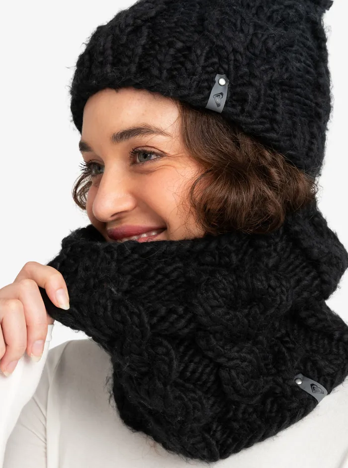 Roxy Snow Accessories Winter Technical Fleece Collar True Black 8211 Womens