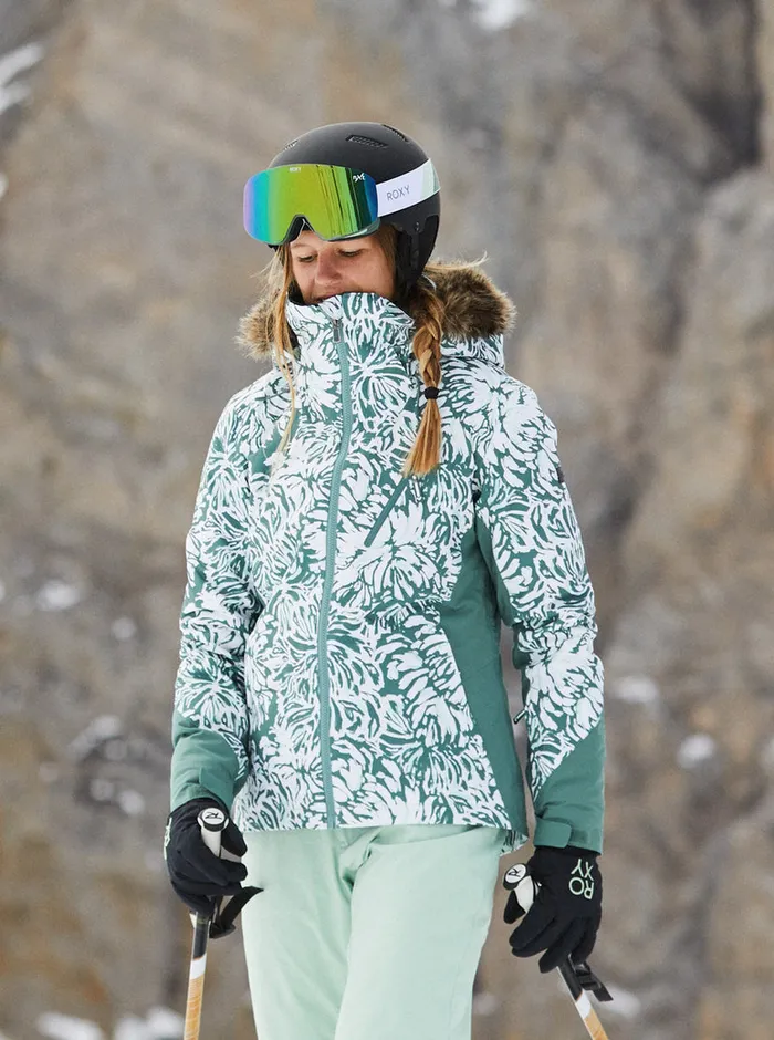 Roxy Snow Jackets Jet Ski Premium Technical Snow Jacket Dark Forest Wild 8211 Womens Roxy Snow Jackets Jet Ski Premium Technical Snow Jacket Dark Forest Wild 8211 Womens