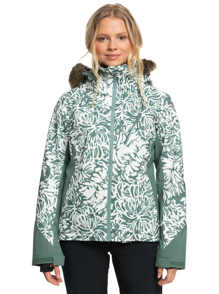 Roxy Snow Jackets Jet Ski Premium Technical Snow Jacket Dark Forest Wild 8211 Womens