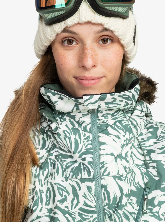 Roxy Snow Jackets Jet Ski Premium Technical Snow Jacket Dark Forest Wild 8211 Womens