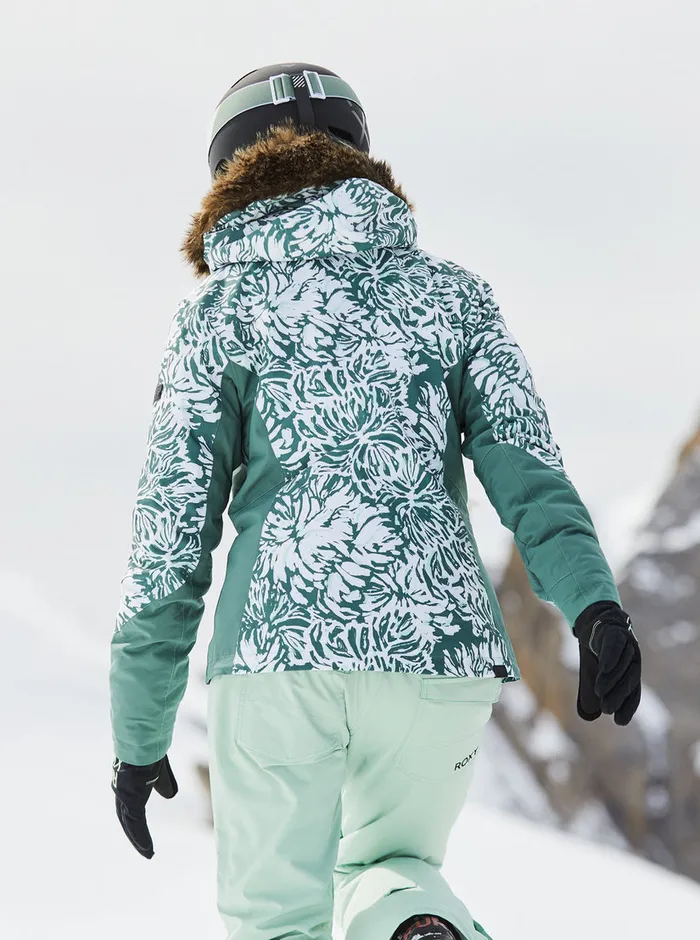 Roxy Snow Jackets Jet Ski Premium Technical Snow Jacket Dark Forest Wild 8211 Womens