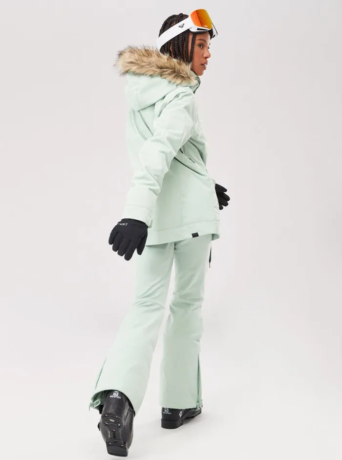 Roxy Snow Jackets Meade Technical Snow Jacket Cameo Green 8211 Womens