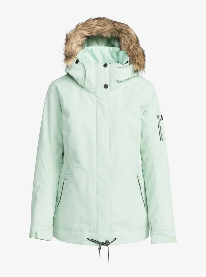 Roxy Snow Jackets Meade Technical Snow Jacket Cameo Green 8211 Womens