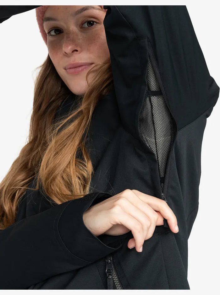 Roxy Snow Jackets Meade Technical Snow Jacket True Black 8211 Womens