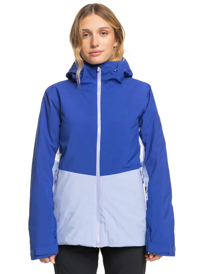 Roxy Snow Jackets Peakside Technical Snow Jacket Bluing 8211 Womens