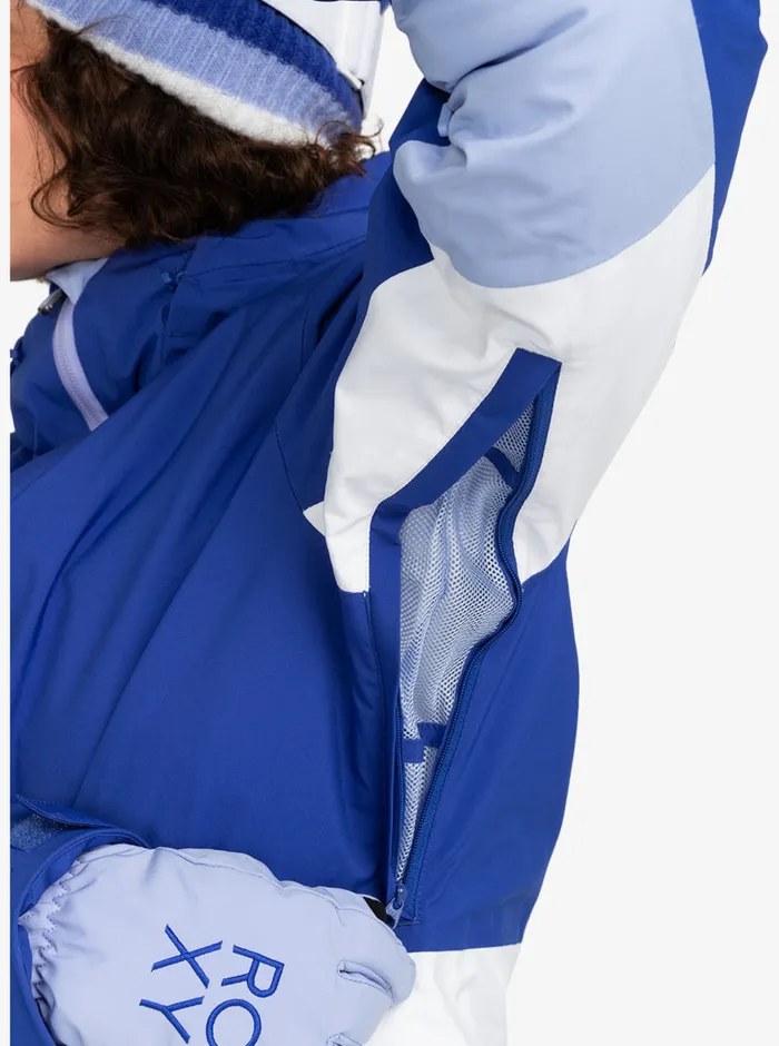 Roxy Snow Jackets Peakside Technical Snow Jacket Bluing 8211 Womens