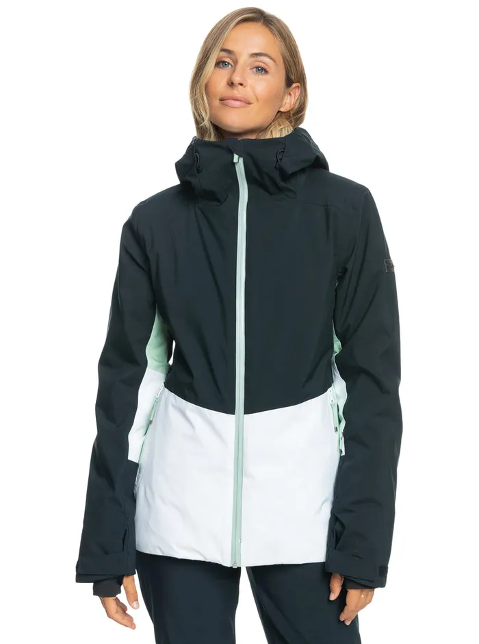 Roxy Snow Jackets Peakside Technical Snow Jacket True Black 8211 Womens