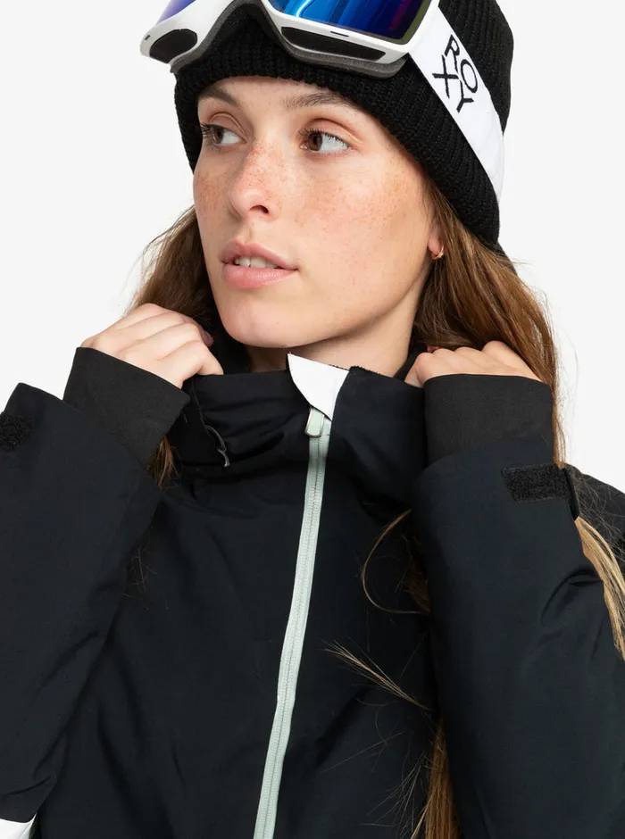 Roxy Snow Jackets Peakside Technical Snow Jacket True Black 8211 Womens
