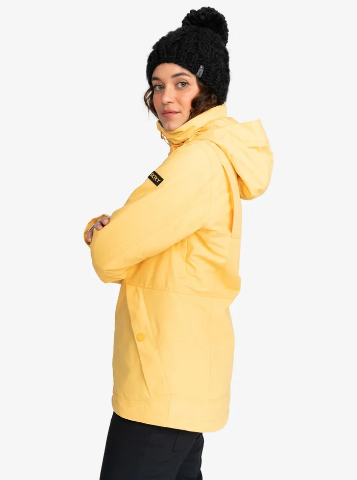 Roxy Snow Jackets Presence Parka Technical Snow Jacket Sunset Gold 8211 Womens