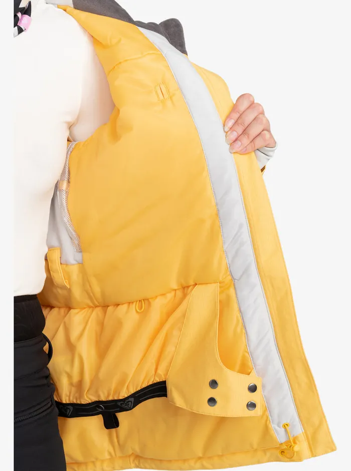 Roxy Snow Jackets Presence Parka Technical Snow Jacket Sunset Gold 8211 Womens