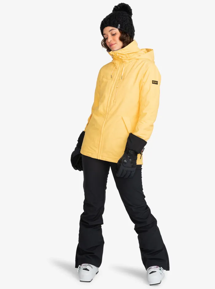 Roxy Snow Jackets Presence Parka Technical Snow Jacket Sunset Gold 8211 Womens