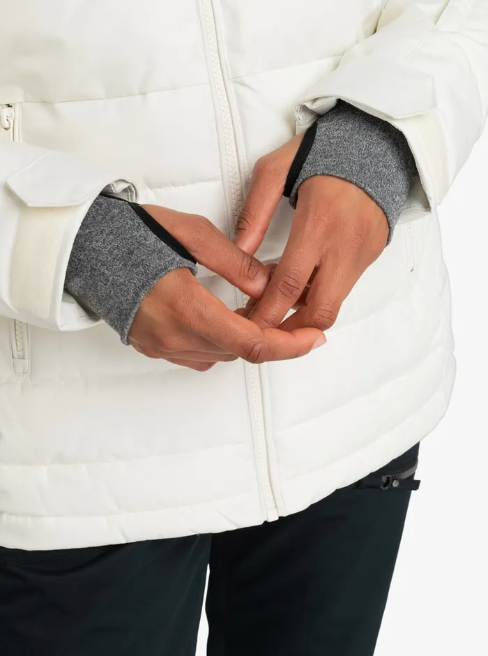 Roxy Snow Jackets Quinn Technical Snow Jacket Egret 8211 Womens