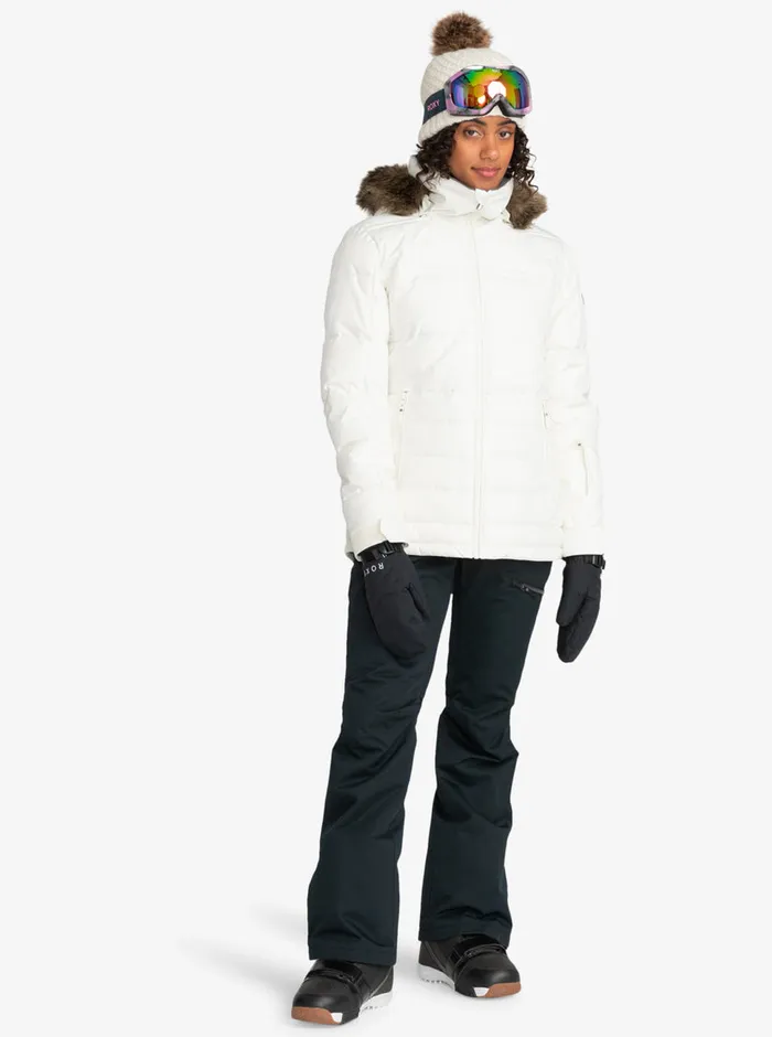 Roxy Snow Jackets Quinn Technical Snow Jacket Egret 8211 Womens