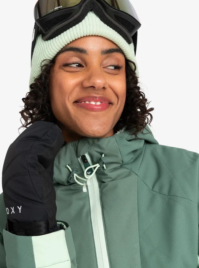 Roxy Snow Jackets Radiant Lines Overhead Technical Snow Jacket Dark Forest 8211 Womens