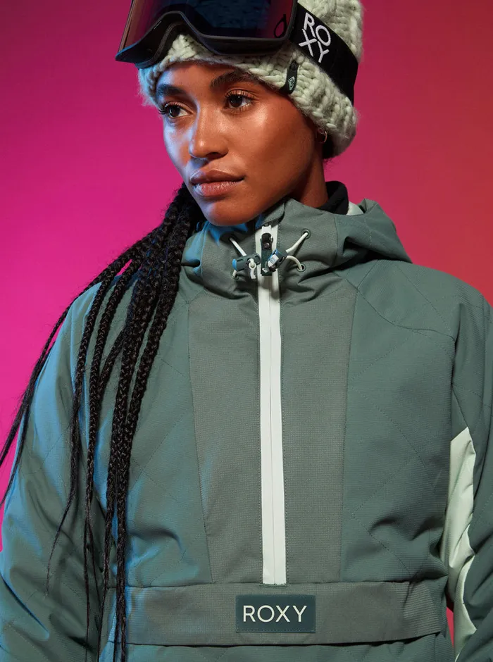 Roxy Snow Jackets Radiant Lines Overhead Technical Snow Jacket Dark Forest 8211 Womens