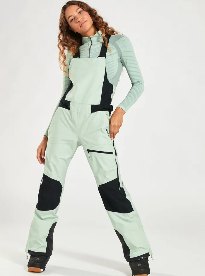Roxy Snow Pants GORETEX Lunalite 3L Technical Snow Bib Pants Cameo Green 8211 Womens Roxy Snow Pants GORETEX Lunalite 3L Technical Snow Bib Pants Cameo Green 8211 Womens