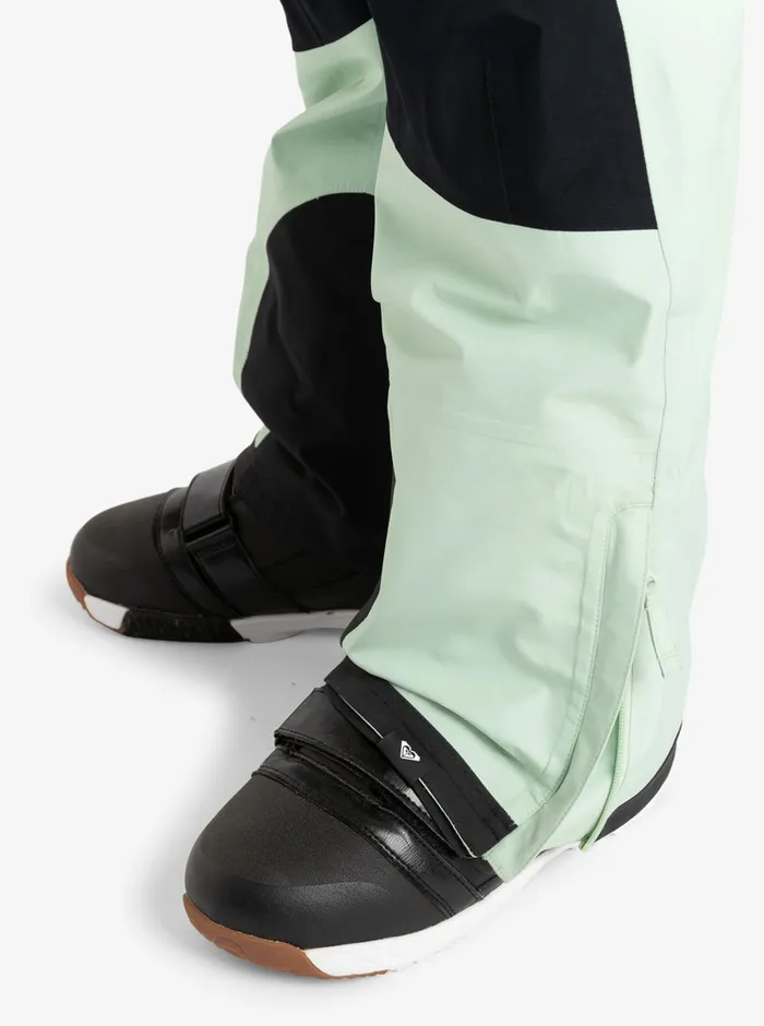 Roxy Snow Pants GORETEX Lunalite 3L Technical Snow Bib Pants Cameo Green 8211 Womens