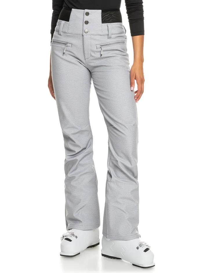 Roxy Snow Pants Rising High Shell Snow Pants Heather Grey 8211 Womens