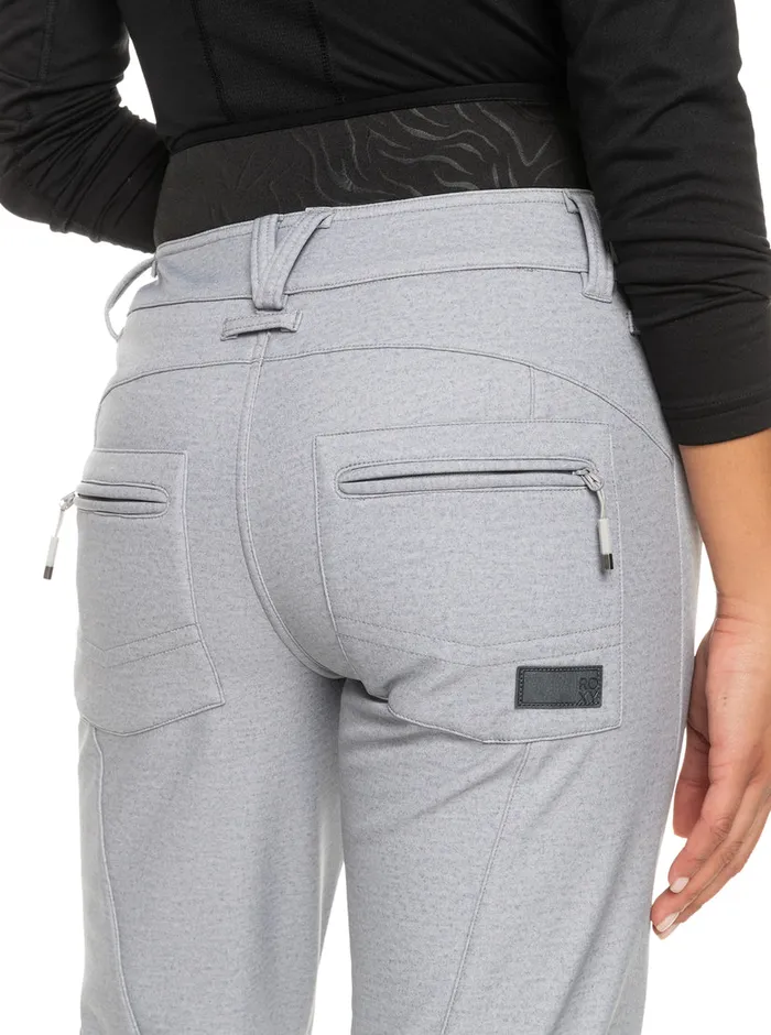 Roxy Snow Pants Rising High Shell Snow Pants Heather Grey 8211 Womens