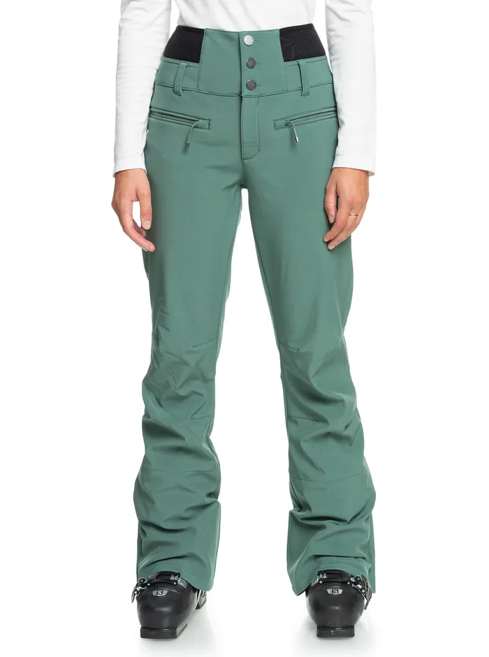 Roxy Snow Pants Rising High Technical Snow Pants Dark Forest 8211 Womens