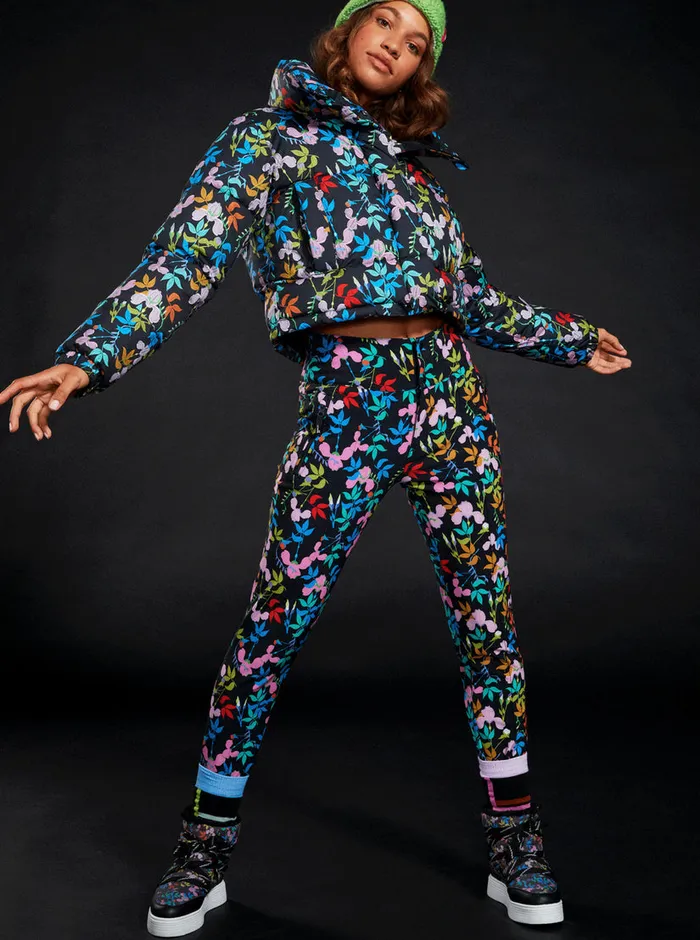 Roxy Snow Pants ROWLEY X Fuseau Technical Snow Pants True Black Multifloral 8211 Womens