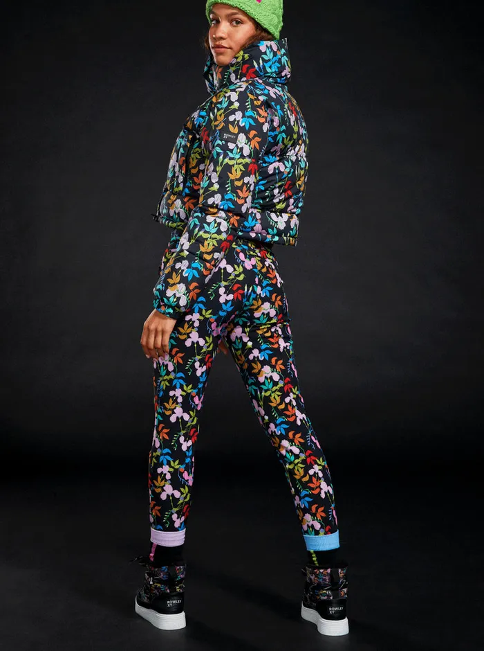 Roxy Snow Pants ROWLEY X Fuseau Technical Snow Pants True Black Multifloral 8211 Womens
