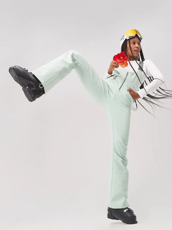 Roxy Snow Pants Summit Technical Snow Bib Pants Cameo Green 8211 Womens
