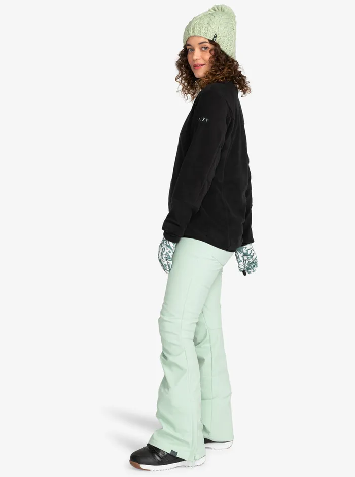 Roxy Snow Pants Summit Technical Snow Bib Pants Cameo Green 8211 Womens