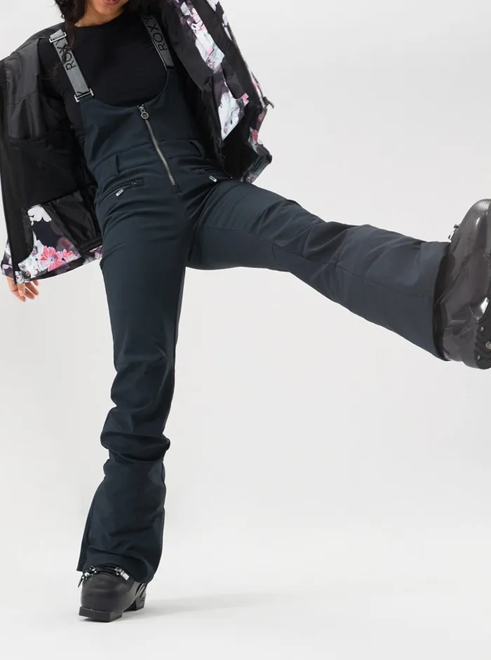 Roxy Snow Pants Summit Technical Snow Bib Pants True Black 8211 Womens