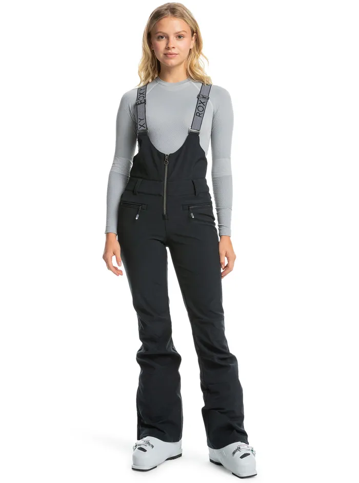 Roxy Snow Pants Summit Technical Snow Bib Pants True Black 8211 Womens