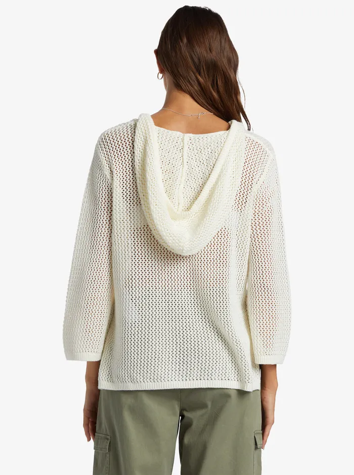 Roxy Sweaters After Beach Break VNeck Sweater Egret 8211 Womens