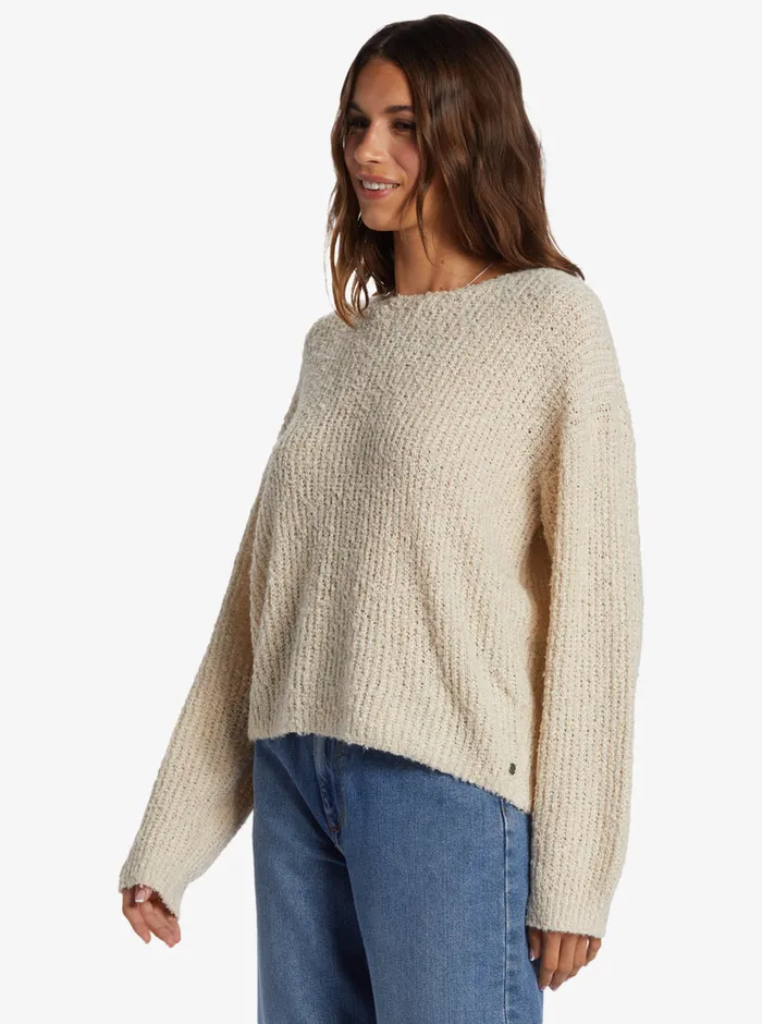 Roxy Sweaters Bombay Crew Neck Sweater Tapioca 8211 Womens