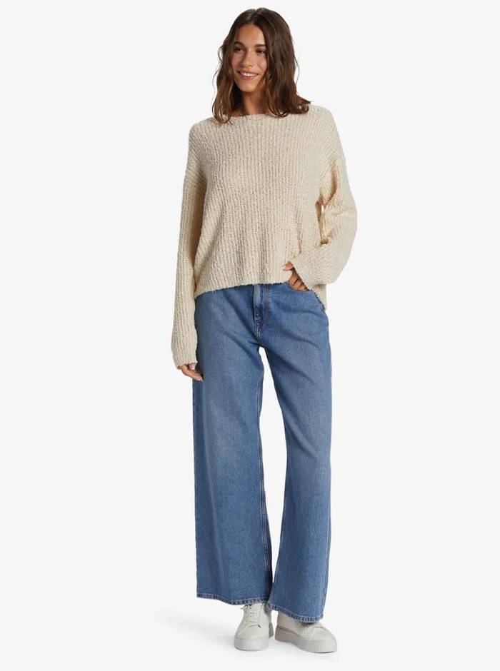 Roxy Sweaters Bombay Crew Neck Sweater Tapioca 8211 Womens
