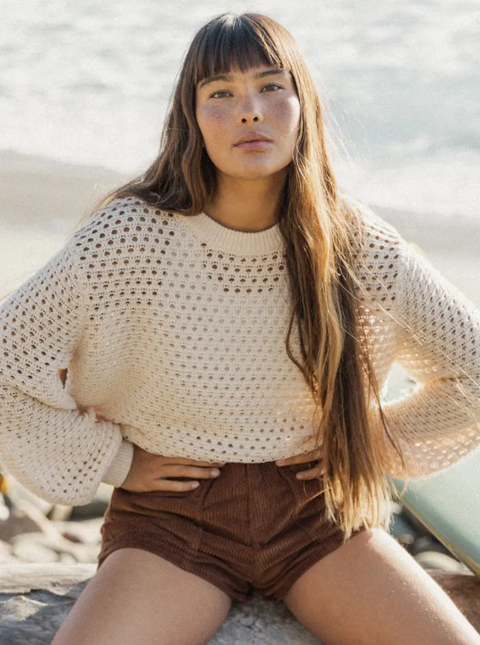 Roxy Sweaters California Lover Sweater Tapioca 8211 Womens