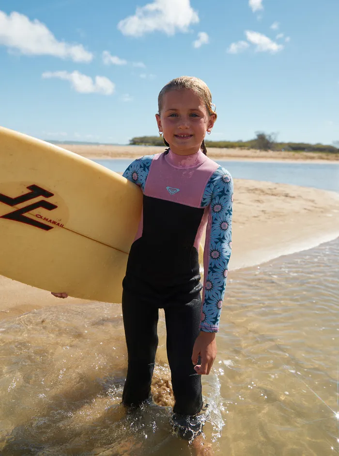 Roxy Swim 27 32mm Prologue Back Zip Wetsuit Crystal Teal Sol Flower 8211 Girls Roxy Swim 27 32mm Prologue Back Zip Wetsuit Crystal Teal Sol Flower 8211 Girls