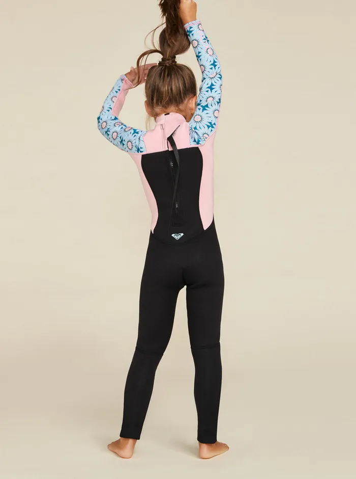 Roxy Swim 27 32mm Prologue Back Zip Wetsuit Crystal Teal Sol Flower 8211 Girls