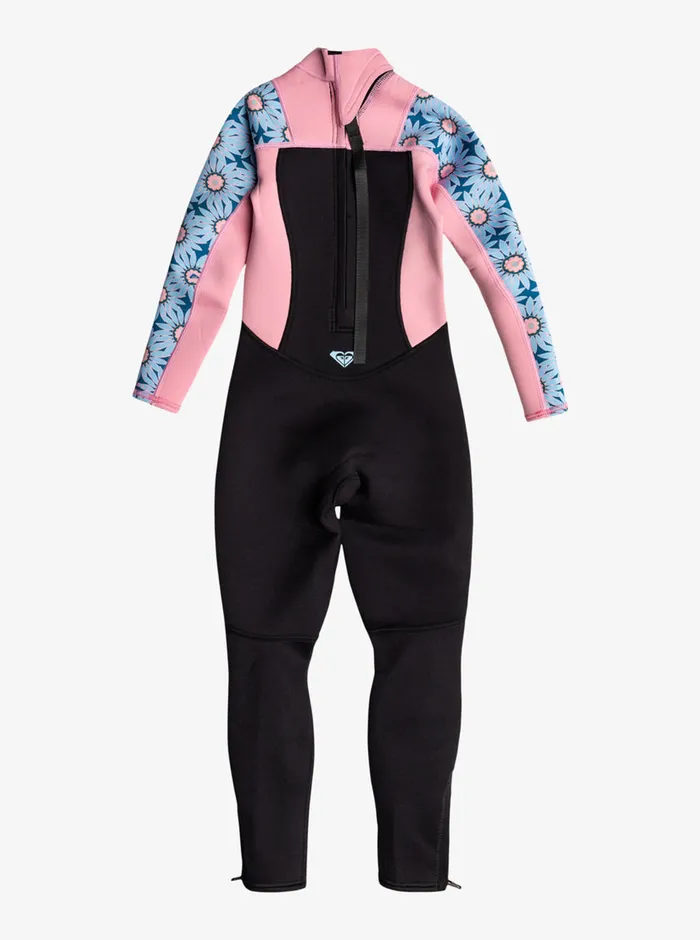 Roxy Swim 27 32mm Prologue Back Zip Wetsuit Crystal Teal Sol Flower 8211 Girls