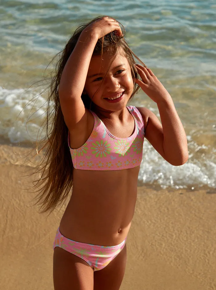 Roxy Swim 27 Beach Day Together Two Piece Bralette Bikini Set Sachet Pink Beachy Bebe 8211 Girls Roxy Swim 27 Beach Day Together Two Piece Bralette Bikini Set Sachet Pink Beachy Bebe 8211 Girls