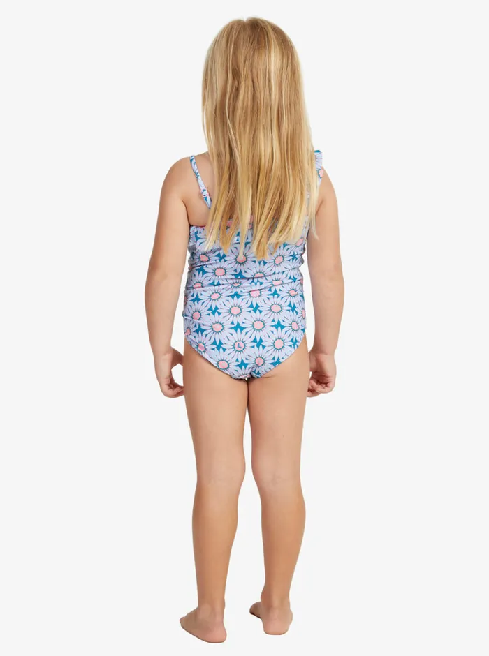 Roxy Swim 27 Bold Florals OnePiece Swimsuit Crystal Teal Sol Flower 8211 Girls