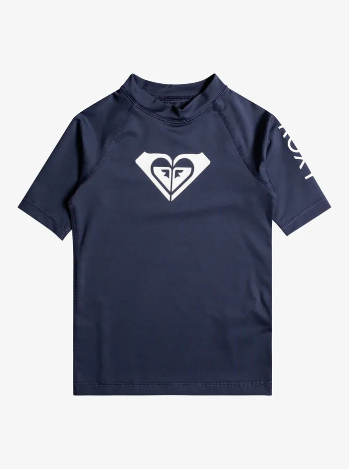 Roxy Swim 27 Whole Hearted UPF 50 Short Sleeve Rashguard Mood Indigo 8211 Girls Roxy Swim 27 Whole Hearted UPF 50 Short Sleeve Rashguard Mood Indigo 8211 Girls
