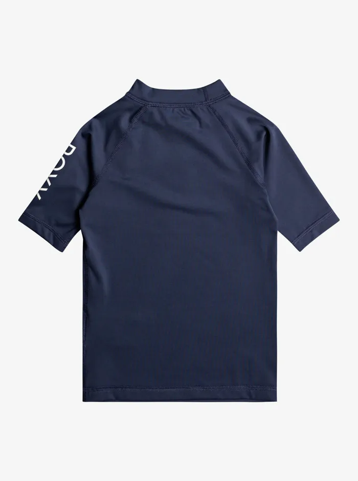 Roxy Swim 27 Whole Hearted UPF 50 Short Sleeve Rashguard Mood Indigo 8211 Girls