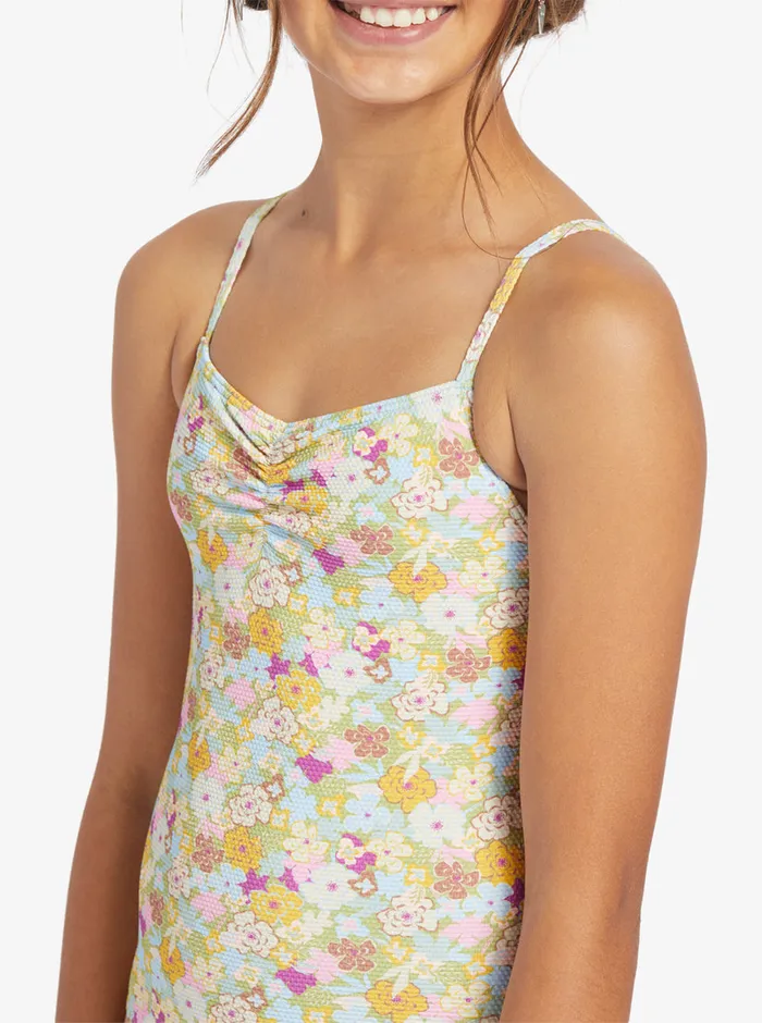 Roxy Swim 716 Nostalgic Seaside LongSleeve Swimsuit Fern Memories 8211 Girls