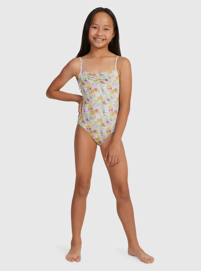Roxy Swim 716 Nostalgic Seaside OnePiece Swimsuit Fern Memories 8211 Girls