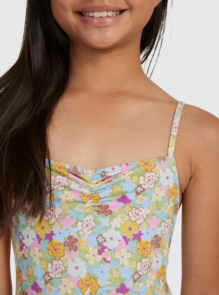 Roxy Swim 716 Nostalgic Seaside OnePiece Swimsuit Fern Memories 8211 Girls