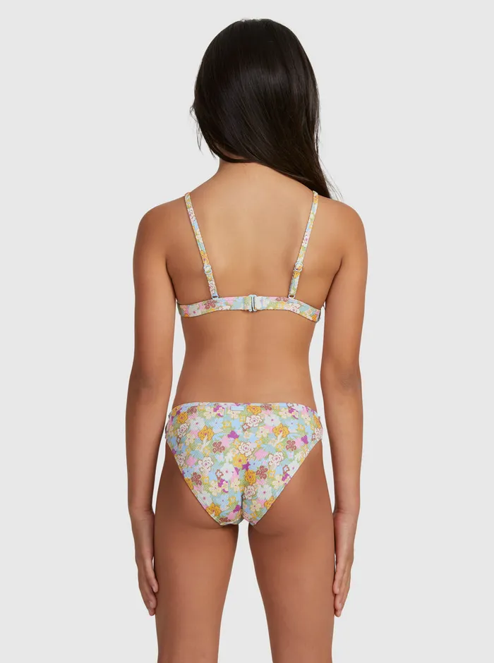 Roxy Swim 716 Nostalgic Seaside Two Piece Triangle Bikini Set Fern Memories 8211 Girls