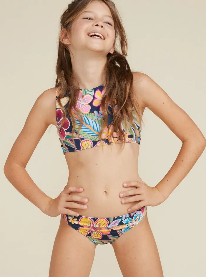 Roxy Swim 716 Paradise Trip Two Piece Crop Top Bikini Set Mood Indigotrue Paradise 8211 Girls Roxy Swim 716 Paradise Trip Two Piece Crop Top Bikini Set Mood Indigotrue Paradise 8211 Girls