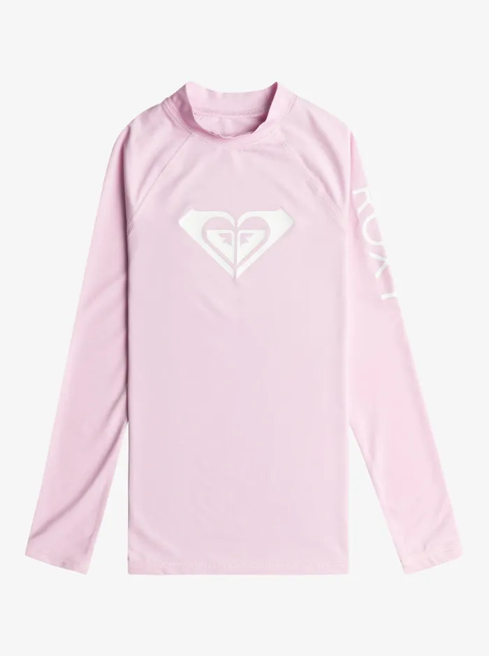 Roxy Swim 716 Whole Hearted Long Sleeve UPF 50 Rashguard Pirouette 8211 Girls Roxy Swim 716 Whole Hearted Long Sleeve UPF 50 Rashguard Pirouette 8211 Girls