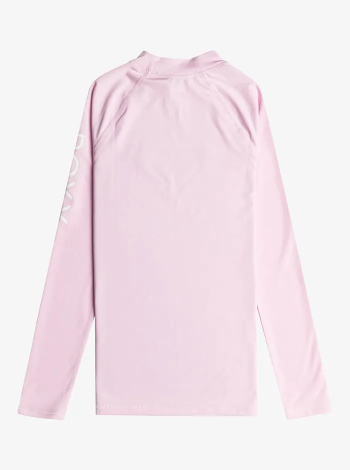 Roxy Swim 716 Whole Hearted Long Sleeve UPF 50 Rashguard Pirouette 8211 Girls