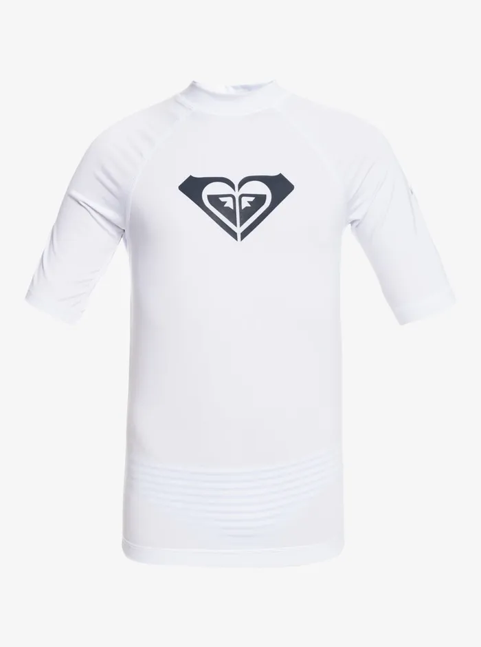 Roxy Swim 716 Wholehearted UPF 50 Short Sleeve Rashguard Bright White 8211 Girls Roxy Swim 716 Wholehearted UPF 50 Short Sleeve Rashguard Bright White 8211 Girls